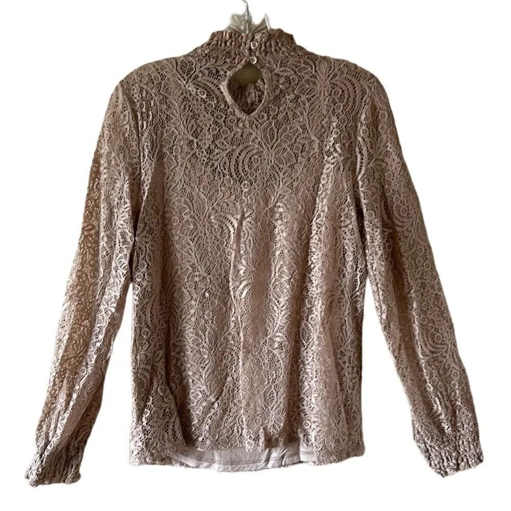 NEW Cable & Gauge Tan Lace Shirt - Picture 5 of 7